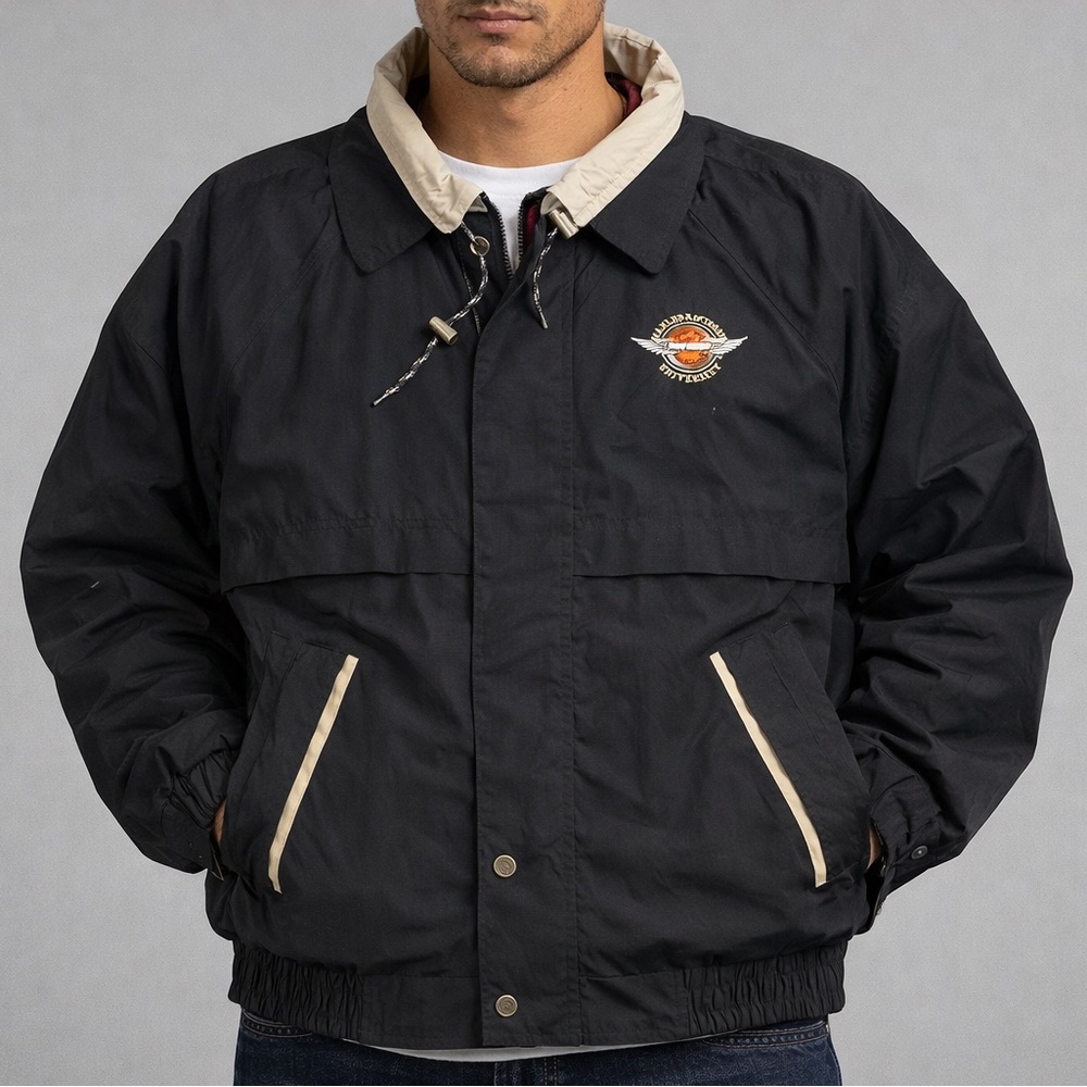 Harley-Davidson University Vintage Flannel Lined Wind Resistant Jacket - 3XL